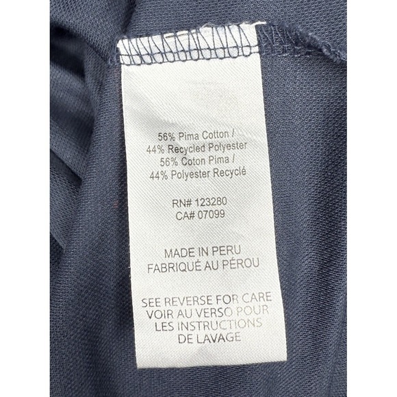 Travis Mathew Mens XL Navy Blue Patriotic USA Print Short Sleeve Polo Shirt - Picture 7 of 9